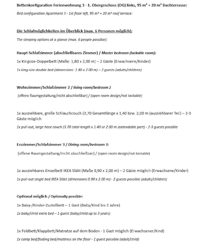 Bettenkonfiguration Wohnung 3 - 1. Obergeschoss (OG) links


Bettkonfiguration Wohnung 3 - 1. Stock (Obergeschoss) links